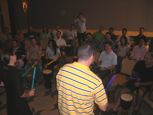 Ferrier Hodgson Team Building Drum Circle Interactive event Amorea
